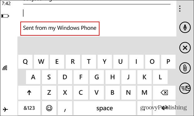 Windows Phone Tips: Ändra standard e-signatur