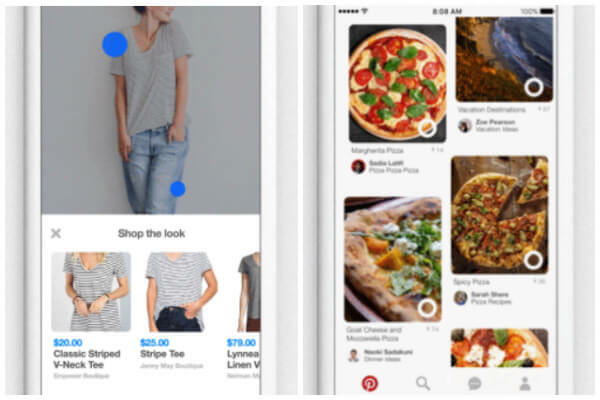 Pinterest rullade också ut två nya knappar, Shop the Look och Instant Ideas, för att göra det enklare än någonsin att hitta idéer över Pinterest och från hela världen.