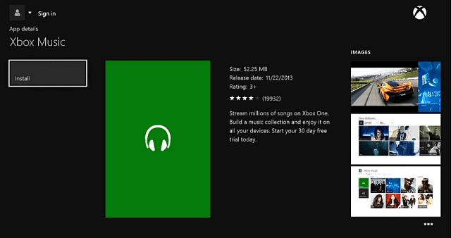 Xbox Music-app