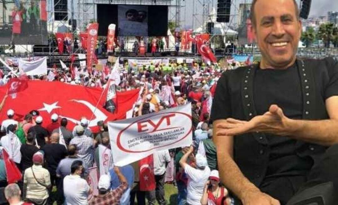Haluk Levent tilltalade EYT-medlemmar efter Erdoğans uttalande! "Med din första lön..."