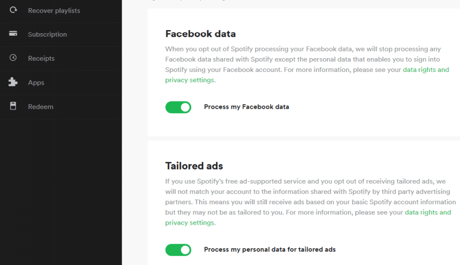 koppla bort facebook från spotify