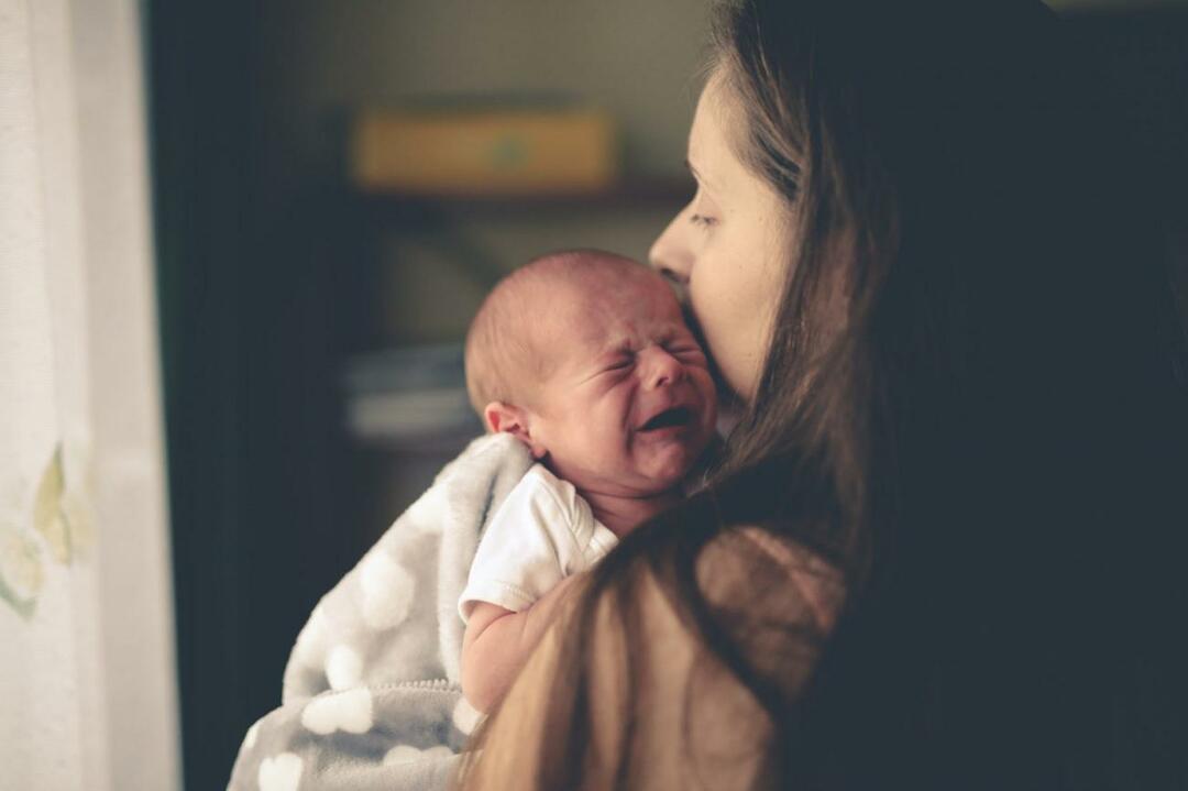 gråtande bebis