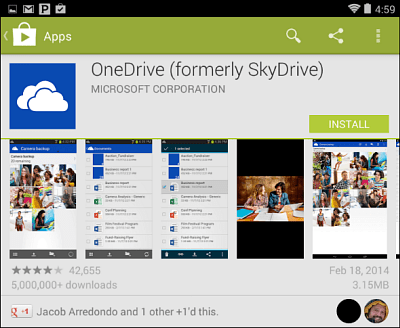 tidigare skydrive