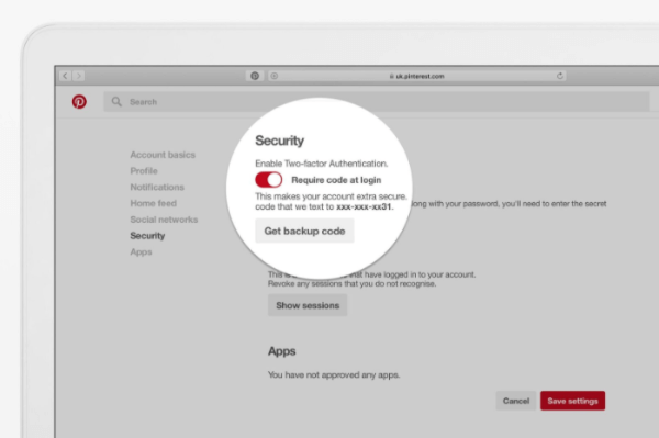 Pinterest lanserar tvåfaktorautentisering och andra nya säkerhetsåtgärder för alla användare under de närmaste veckorna.