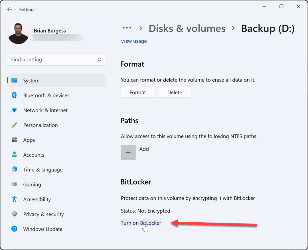 Använd Bitlocker för att gå till Windows 11
