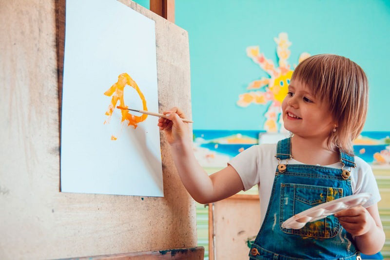 Akvarellaktiviteter för barn! Naturlig akvarellframställning