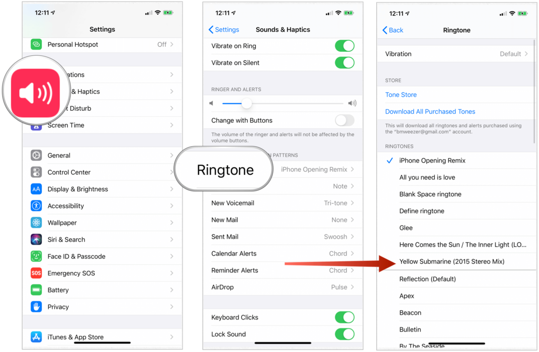 iPhone byta ringsignal