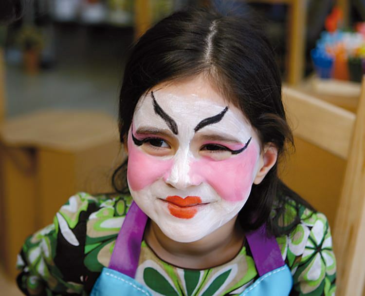 Att göra ansiktsmålning för barn