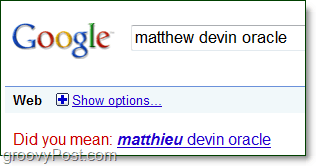google med uppdaterade korrigerade namn