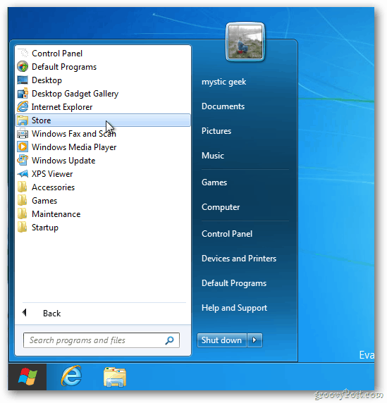 Startmeny Windows 8