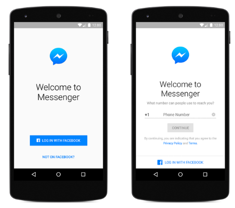 Facebook Messenger kräver inte längre ett Facebook-konto
