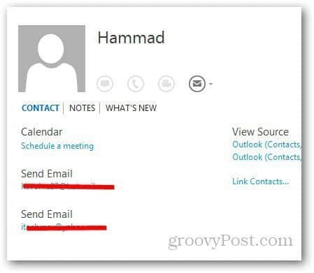 Slå ihop kontakter Outlook 4