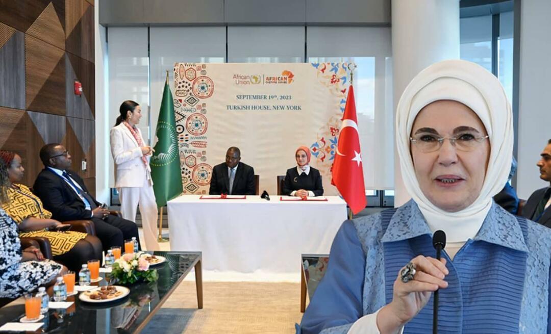 Ett samförståndsavtal undertecknades mellan African Culture House Association och Afrikanska unionen! Emine Erdoğan...