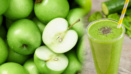 Vilka är fördelarna med gröna äpplen? Om du dricker grönt äpple och gurkajuice regelbundet ...