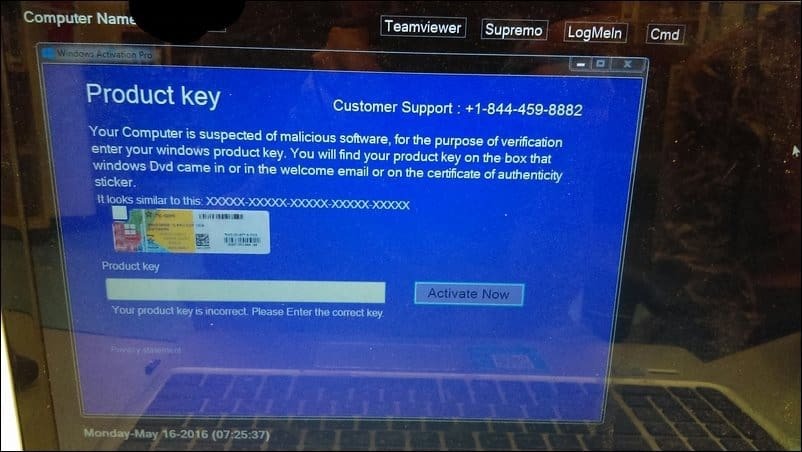 PSA: Akta dig för Windows 10 aktiveringssupport bedrägerier