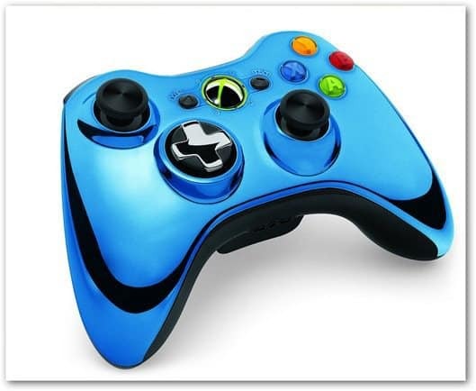 Xbox 360 kromkontroll blå