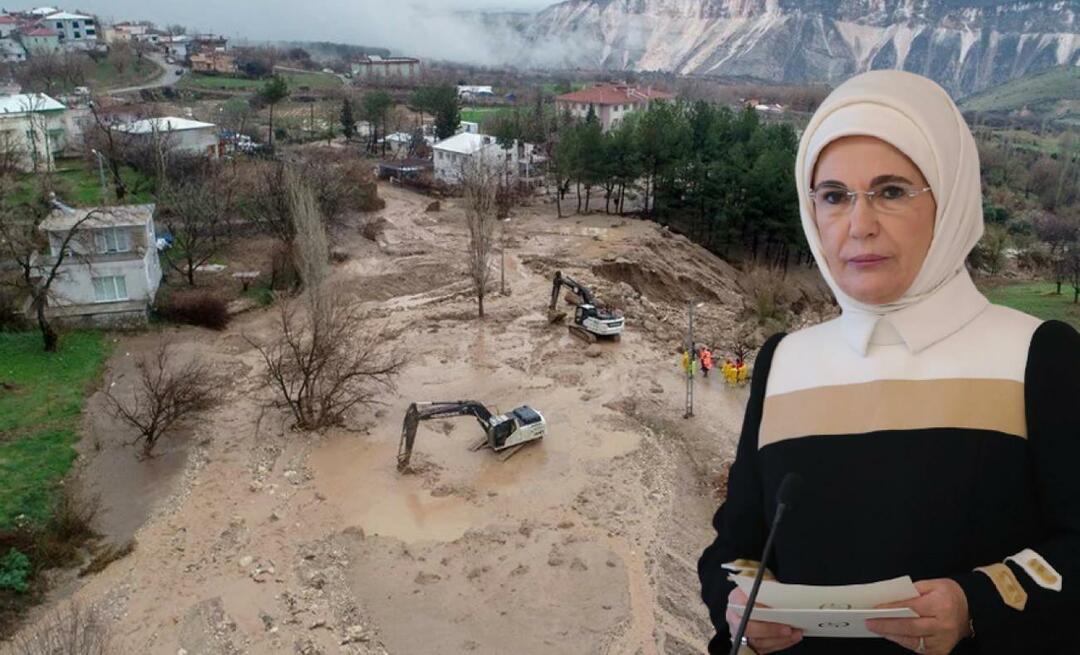 Översvämningskatastrofdelning kom från Emine Erdoğan! 