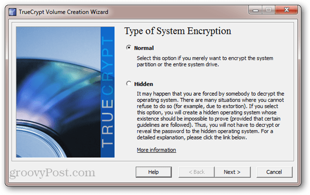 TrueCrypt: Typ av systemkryptering
