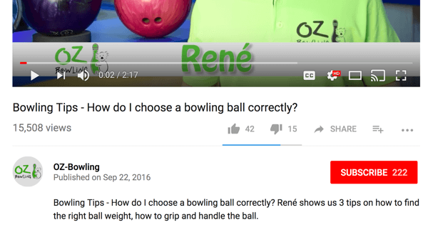 OZ-Bowling översatte sin ursprungliga tyska titel och beskrivning till engelska.