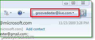 logga in på windows live via windows live mail