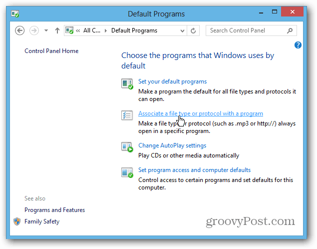Valde Windows 8-program