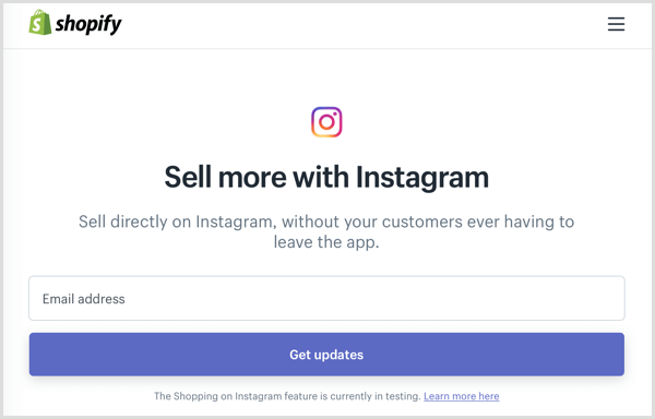 instagram inköpbar post shopify betaprogram registrera dig