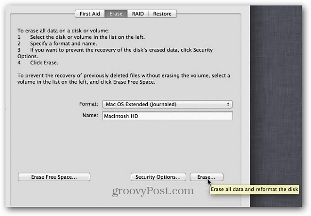 Hur du raderar din Mac: s hårddisk och installerar om OS X