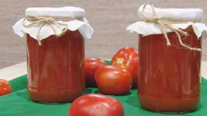 Hur man gör tomatsås för vintern hemma? Det enklaste sättet att göra tomatsås