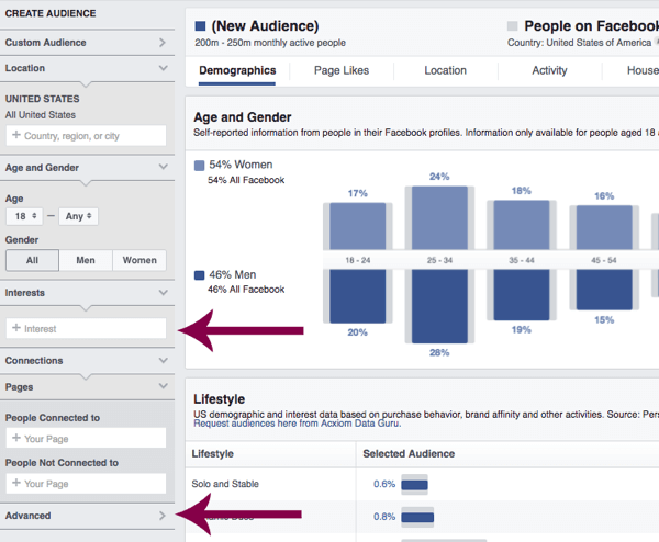 Facebooks publikinsikter kan hjälpa dig att lära dig mer om din målgrupp.