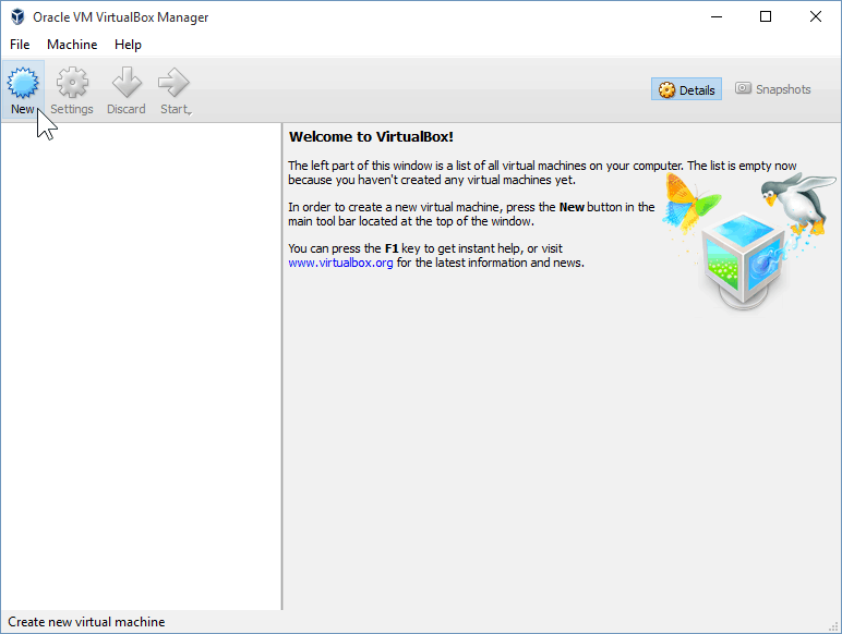 01 Skapa en ny virtuell maskin (installation av Windows 10)