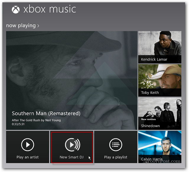 Hur man använder Xbox Music Smart DJ i Windows 8