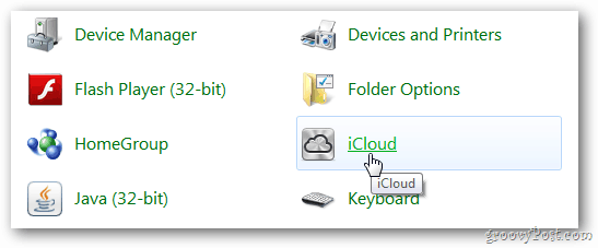 iCloud Kontrollpanel