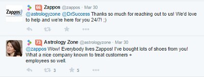 zappos rykte tweet