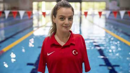 Den nationella paralympiska simmaren Sümeyye Boyacı blev tredje i Europa!