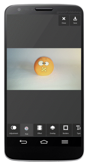 pixlr express editor android fotografering androidography filtrerar hipster foto redigering