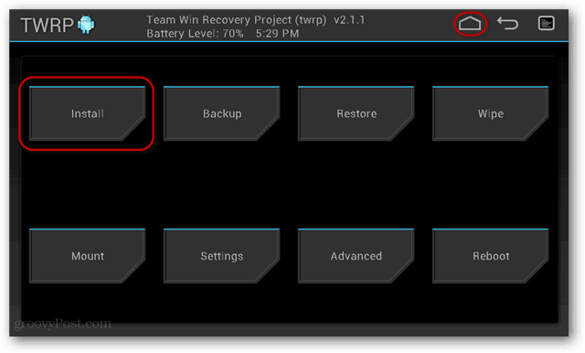 twrp rom installera flash