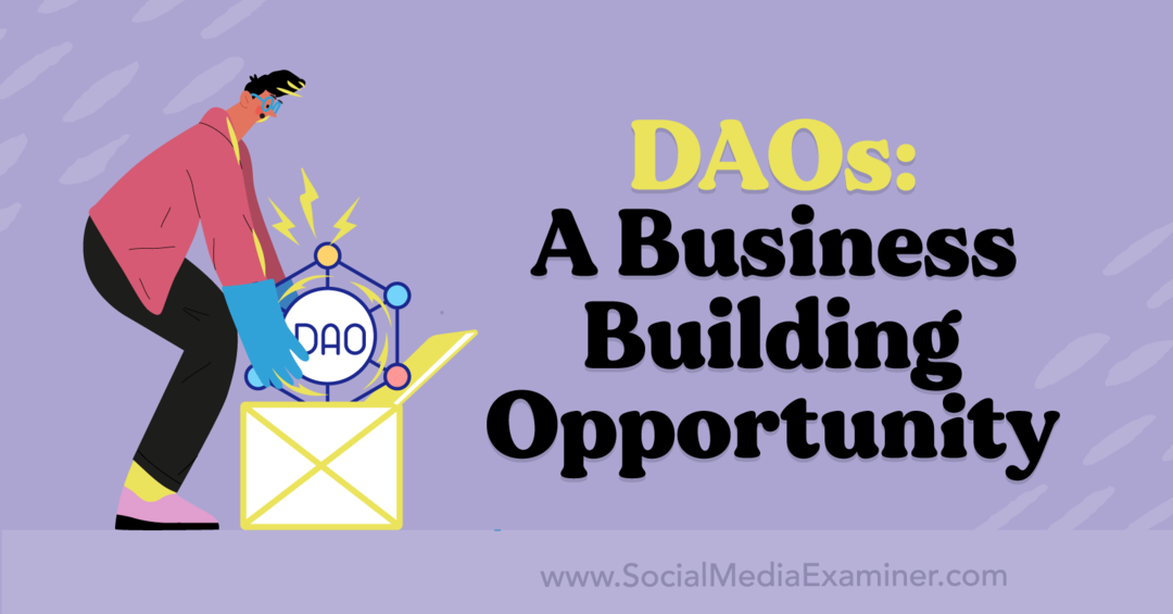 DAOs: A Business-Building Opportunity-Social-Media-Examinator
