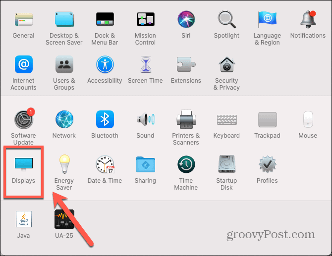 mac visar ikon
