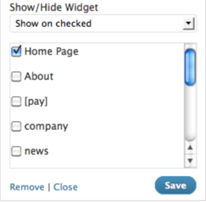 visa widget-plugin