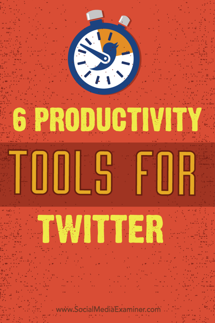 produktivitetsverktyg och tips för twitter