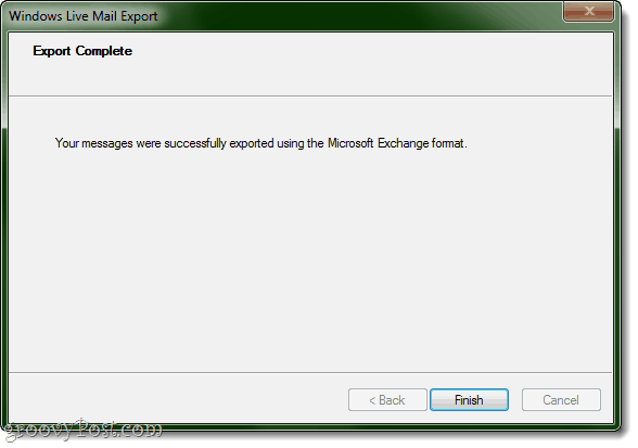 Exportera till Outlook från Windows Live Mail komplett!