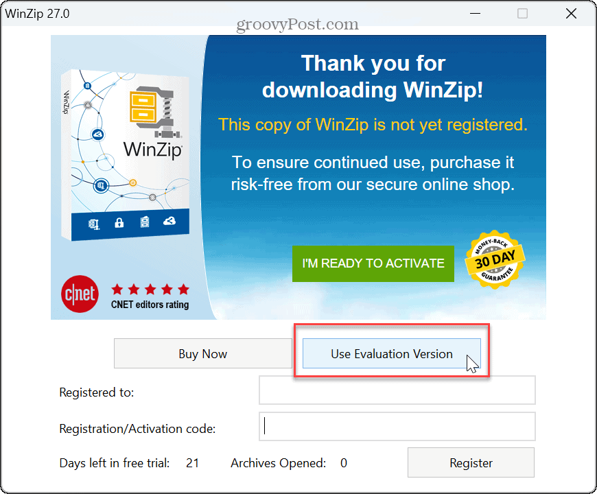 Öppna RAR-filer på Windows 