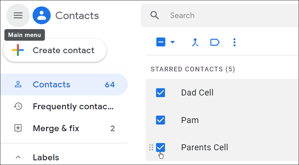 kontrollera kontakter skapa en grupp-e-postlista i gmail