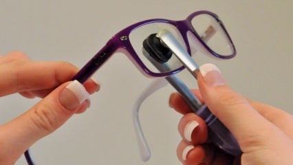Hur rengörs glasögolinsen? 