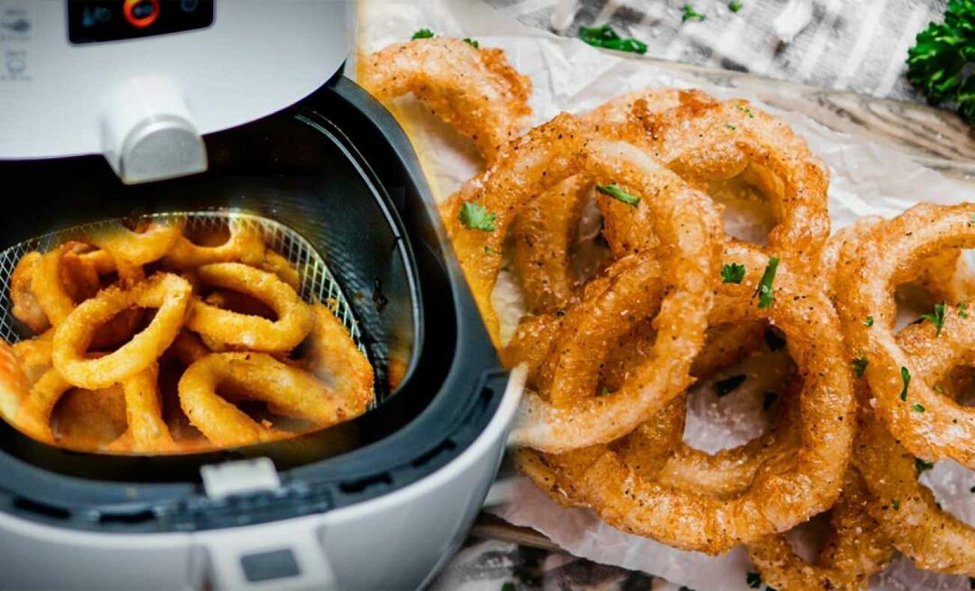 Hur man gör lökringar i Airfryer?