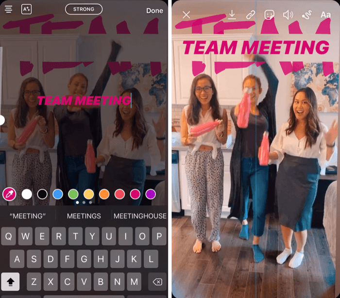 design kreativ rubrik i Instagram Stories