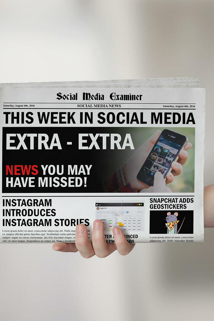 Instagram lanserar 24-timmarsberättelser: Denna vecka i sociala medier: Social Media Examiner