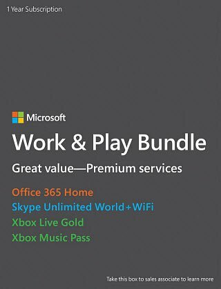 Microsoft Prenumerationstjänster Work & Play Bundle 199 $