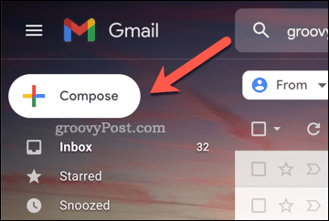 Gmail Skriv-knappen