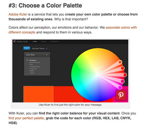 Adobe kuler verktyg för visuellt innehåll